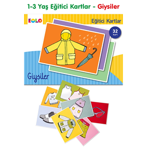 1-3 Yaş Eğitici Kartlar Giysiler