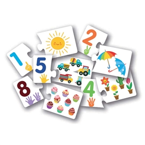 2+ Yaş Sayı Eşleştirme Puzzle 20 Parça