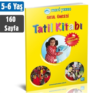 160 Sayfa Okul Öncesi Yaz Tatil Kitabı 5 Yaş