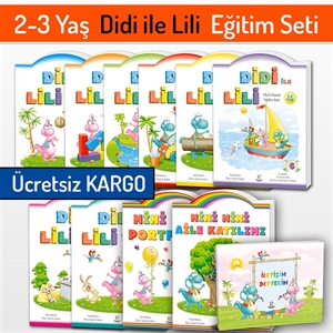 2-3 Yaş Didi ile Lili Eğitim Seti (11 Kitap)