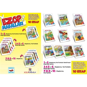 Ezop Masalları Seti (10 Kitap )