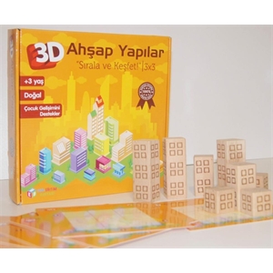 Ahşap Yapılar Sırala Keşfet Oyunu 3 Yaş ve Üzeri