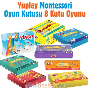 3-6 Yaş Yuplay Montessori Eğitici Oyuncak Seti 8 Kutu