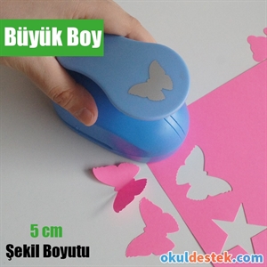 Kelebek Şeklinde Büyük Boy Şekilgeç 5 Santim