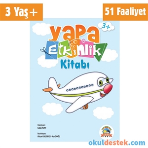 Yapa Yayıncılık 3 Yaş ve Üzeri Çocuklara Etkinlik Kitabı Kes Yapıştır Faaliyet Dosyası