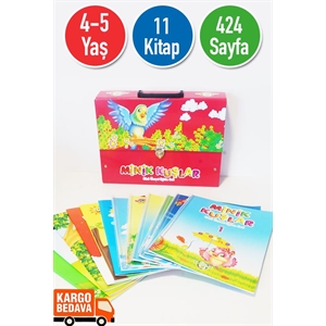 Minik Kuşlar 4 5 Yaş Okul Öncesi Eğitim Seti 11 Kitap