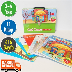 3 4 Yaş Meşe İlk Akademi Okul Öncesi Eğitim Seti 11 Kitap