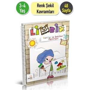 3 4 Yaş Limbik Renkleri ve Şekilleri Öğreniyor Etkinlik Kitabı